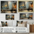 thumbnail image 4 of Designart "Jazz Cafe Atmosphere with Vintage Piano Sonata III" Music Framed Wall Art - Traditional Yellow Music Jazz Living Room Framed Canvas Art, 4 of 6