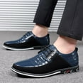 thumbnail image 2 of KELINFONG Mens Dress Oxford Shoes Fashion Sneakers Lace up Business Casual Derby Shoe for Men, 2 of 7