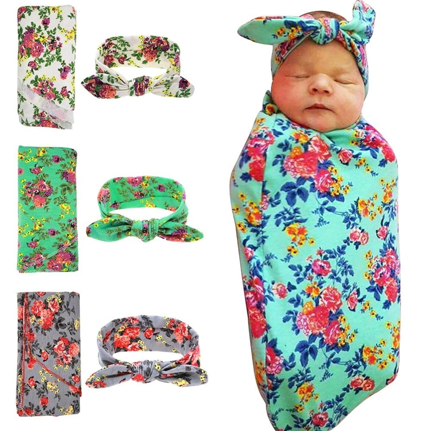 swaddle blanket with headband