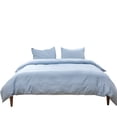 thumbnail image 1 of Yeacher Quilt Cover Pillowcase Set with Button Soft Breathable Microfiber Duvet Cover Pillowcase Case Solid Quilt Cover Bedding Set Wrinkle Resistant, 1 of 1