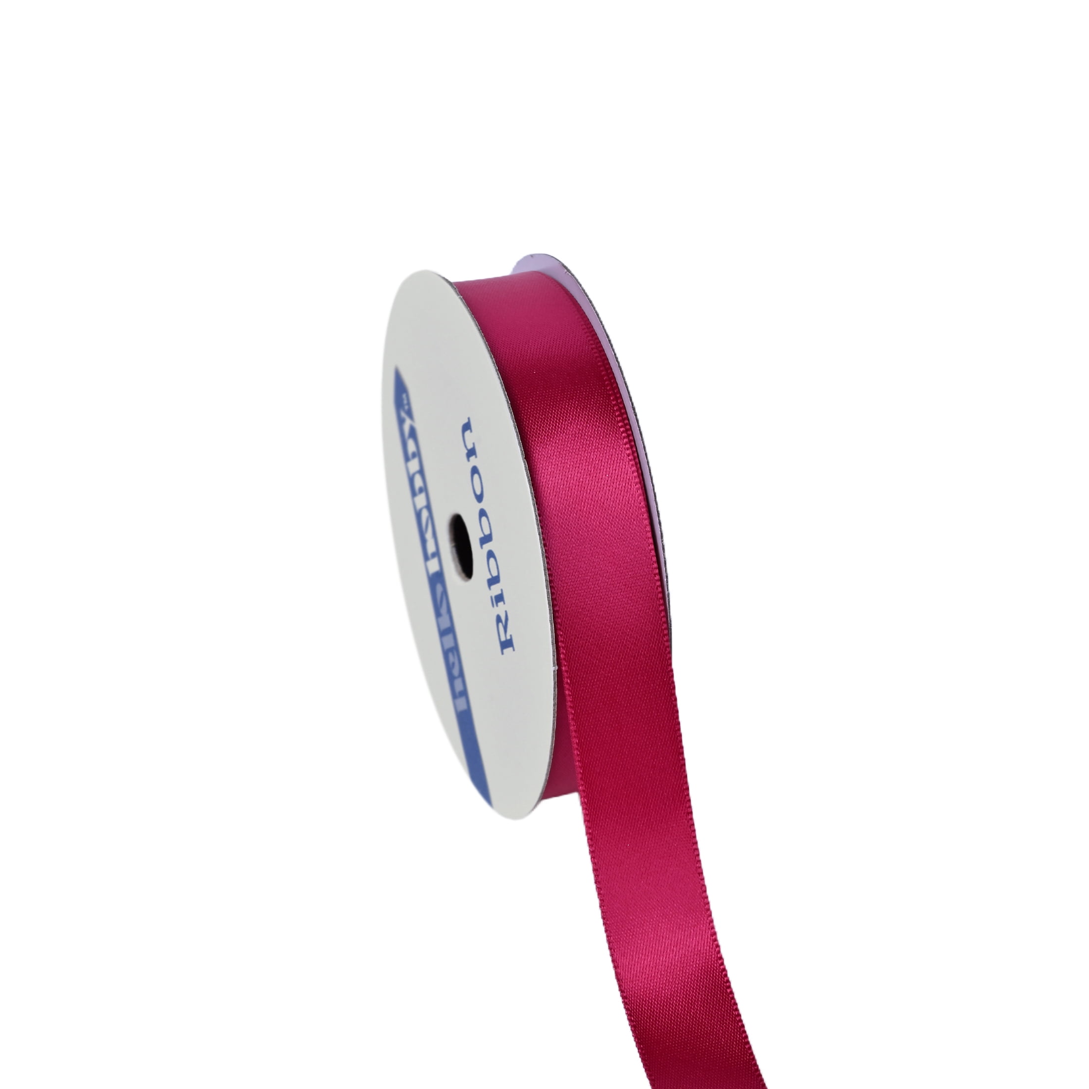 Gwen Studios 5/8" Satin Ribbon in Raspberry, 6 Yards