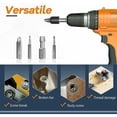 thumbnail image 3 of Broken Screw Extractor Kit, 22 PCS Upgraded HSS 4341 Alloy Steel Extraction Tools with Drill Bits 2 Magnetic Extension Bit Holders Socket Adapter for Damaged Bolt, Black, 3 of 5