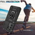 thumbnail image 4 of for Samsung Galaxy S20 Ultra Case with HD Screen Protector, Heavy Duty with 360° Rotation Metal Kickstand [Military Grade] Protective Case for Gaxy S20 Ultra 5G, Black, 4 of 7