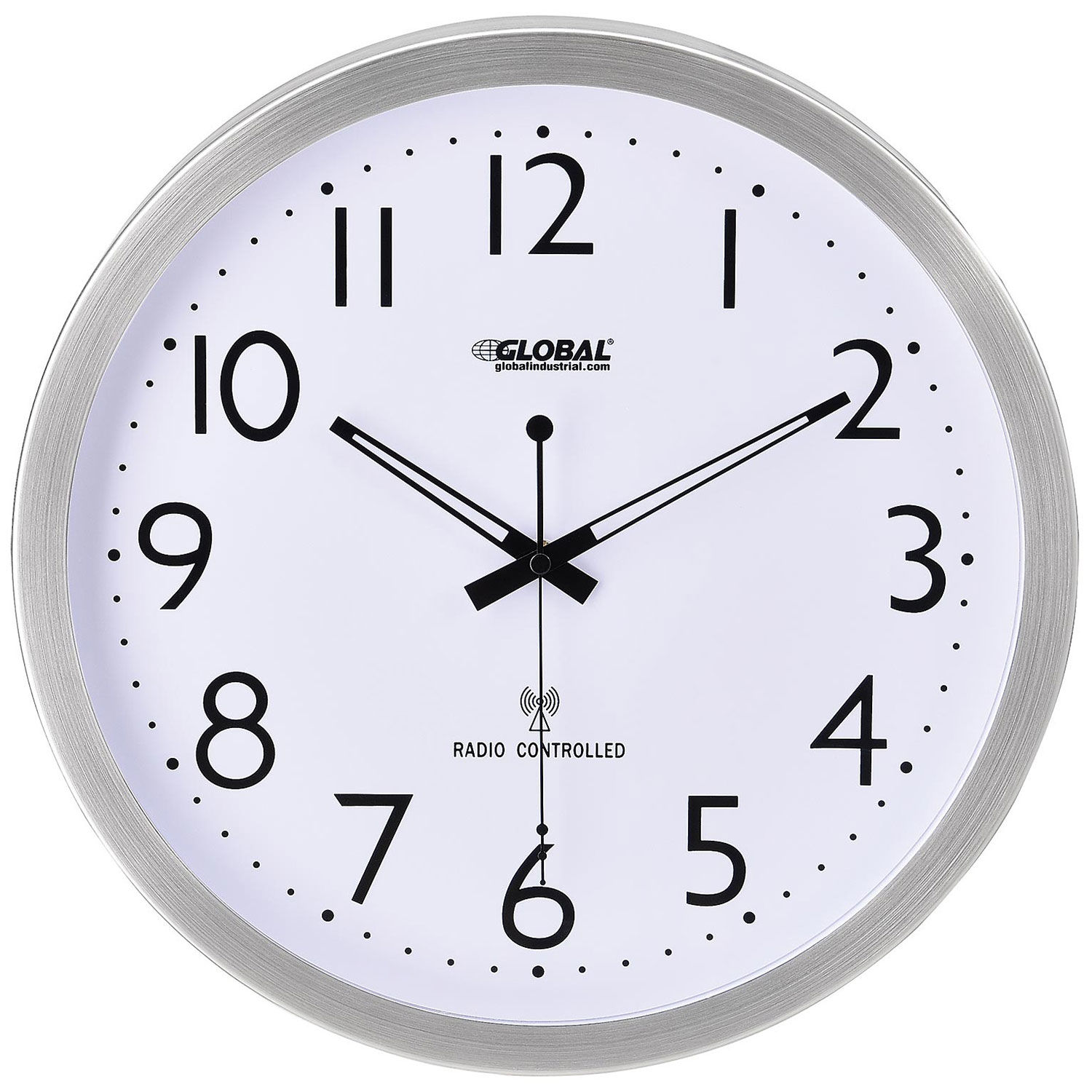 14 Atomic Wall Clock Stainless Steel Walmart
