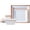 Gold White, variant on 12- Melamine Dinnerware Sets, Plates and Bowls Dishes Set for 4, Break-Resistant & Non-Microwavable, Lightweight Square Dinner Plates, White with Rim