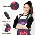 thumbnail image 2 of Love Heart and Clock 5 Pcs Kitchen Set Heat Resistant Oven Mitts and Non-Slip Pot Holders with Adjustable Cooking Apron, 2 of 6