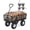 Black, variant on 400LBS Heavy Duty Steel Garden Cart, Garden Wagon Cart on Wheels, Metal Yard Utility Wagon with Removable Mesh Sides, 10" All Terrain Tires, 180° Rotating Handle for Lawn, Garden, Farm