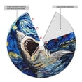 thumbnail image 2 of Yiaed Vintage Starry Sky Shark Print Christmas Tree Skirt , Tree SkirtsTree Mat for Christmas Winter Holiday Indoor Decorations-36", 2 of 7