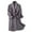 Dark Gray, variant on Holiday Clearance! ZVNAΖH Mens Fleece Robe, Short Cozy Plush Robes for Winter Soft Shawl Collar Warm Spa Bathrobe