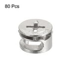 thumbnail image 4 of Strong Anti-rust  Silver 14.6mm / 0.57" 6.3mm / 0.25" Nickel, Zinc Cam Fittings Joint Connector Locking Nuts Cam Lock Nut 12PCS, 4 of 5