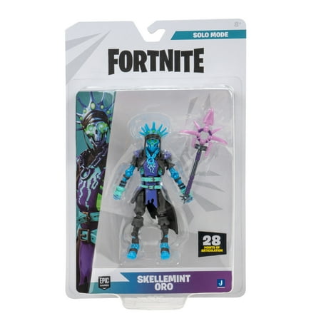 Fortnite Skellemint Oro Solo Mode - 4 inch Articulated Figure with Triple Mint Scepter Accessory