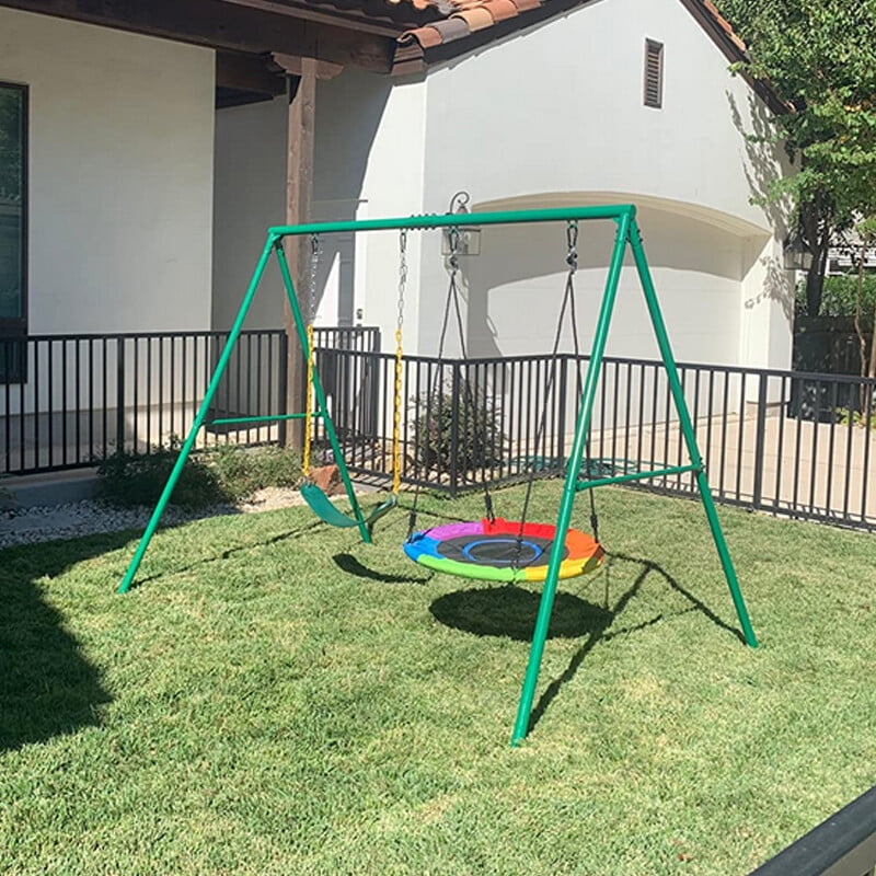 swing 　　no3 GVDV 3-Seat Porch Swing with Adjustable Canopy, Steel Frame