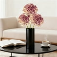 thumbnail image 4 of Purple Simulation Hydrangea Silk Flower Single Stem Fake Flower For Wedding Home Decoration Diy Craft 7.5X17.3 Inches, 4 of 7