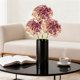 thumbnail image 4 of Decoraciones para San Valentín, hortensias artificiales de seda, tallos individuales, flores falsas para bodas, decoración del hogar, bricolaje, estilo pintura al óleo, flores de plástico., 4 of 6