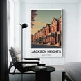 thumbnail image 3 of UENPHN Jackson Heights New York Vintage Travel Posters 16X24inch(40X60cm) Canvas Wall Posters And Art Prints Modern Home Bedroom Decor Posters, 3 of 4