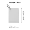 thumbnail image 2 of unbranded 20Ud Llavero Madera Mdf Plata Para Crear Y Decorar Con Sublimación Y Transferencia De Calor, 2 of 8