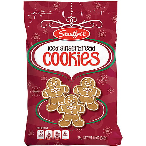 Stauffer S Iced Gingerbread Cookies Holiday Gift 12 Oz Walmart Com Walmart Com