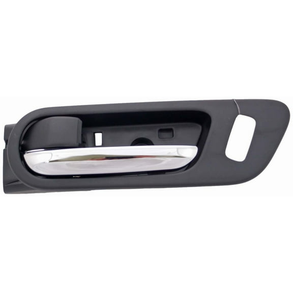Dorman 93864 Front Driver Side Interior Door Handle for Specific Mazda Models, Chrome Lever; Black Housing