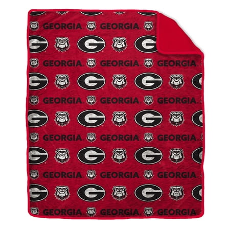 Pegasus Georgia Bulldogs Tonal Wordmark 60" x 70" Faux Fur Blanket