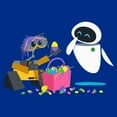 thumbnail image 2 of Junior's Wall-E Easter Basket Fun  Graphic Tee Royal Blue Small, 2 of 3