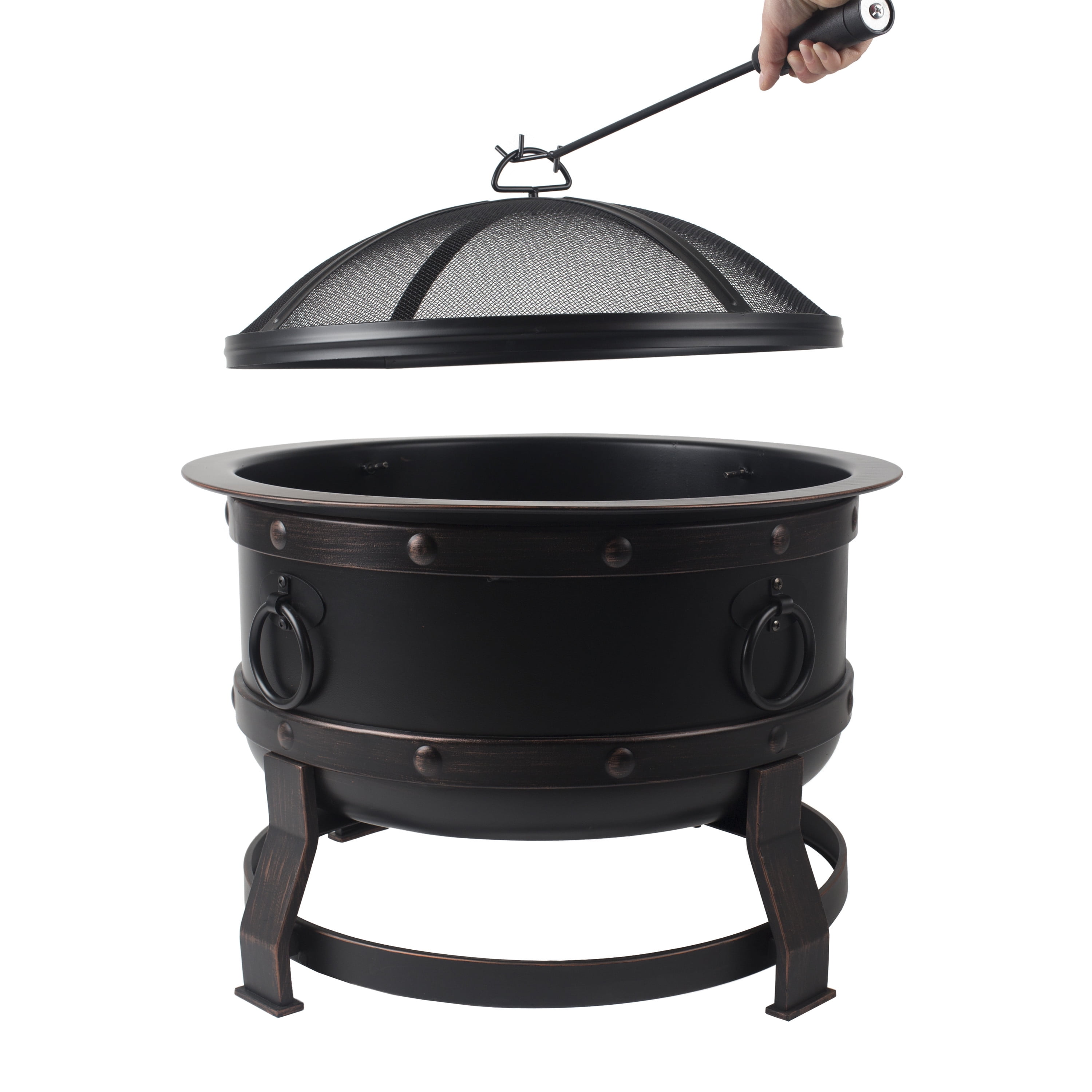 Pleasant Hearth OFW307R 28"Killian Wood Burning Fire Pit