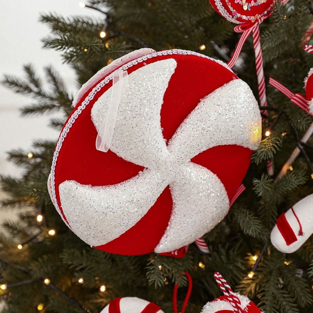 Wzzjkit Christmas Decorations Hollowed out Pendants Christmas Tree Pendants Window and Shopping Center Christmas Decorative Items Mirror Color Decorations