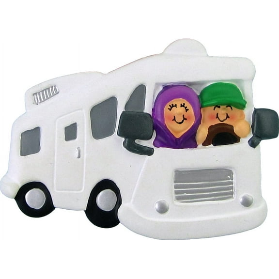 Motor Home RV Couple Ornament