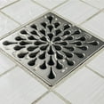 thumbnail image 4 of Ebbe Unique Square Shower Drain Grate Splash - Stainless Steel - Brushed Nickel, 4 of 4