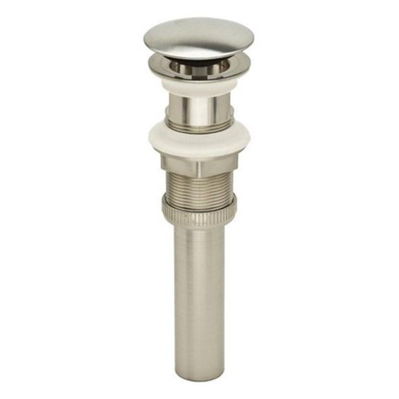 PF0717-BN DecoDrain Plastic Brushed Nickel Push Popup Drain