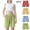 Yellow, variant on ATOGUTA Basketball Shorts Girls 4-Pack Cotton Linen Summer Casual Shorts Kids Beach Vacation Short Pants Yellow, Size 2T-12