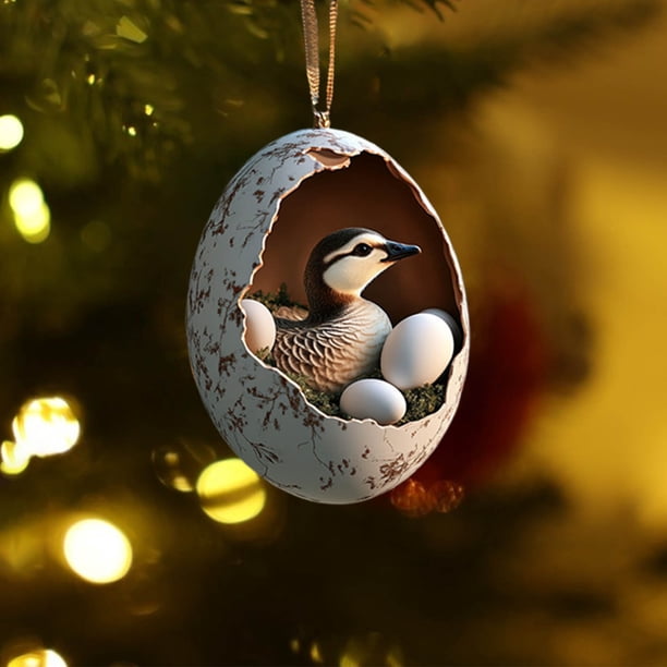 Christmas Happy Farm Christmas Eggs Baby Animals Ducks Dinosaur Snake Eggs Christmas Ornaments Christmas Tree Pendant