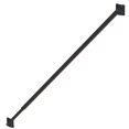 thumbnail image 1 of Black Steel Adjustable Gate Brace Kit For Vinyl and Wood | Includes Fasteners | NW6132-BK, 1 of 5