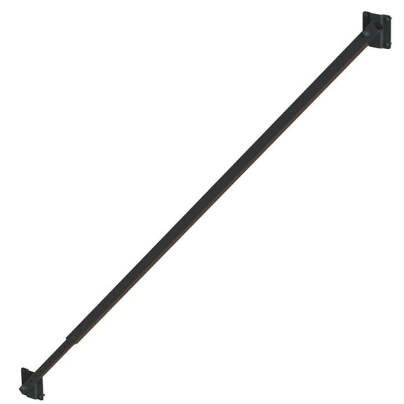 Black Steel Adjustable Gate Brace Kit For Vinyl and Wood | Includes Fasteners | NW6132-BK
