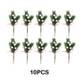 thumbnail image 2 of Unatoiry Artificial Pine Branches Gift Christmas Tree Decorations Christmas Decor Decor Ginkgo version 10PCS, 2 of 6