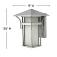 thumbnail image 3 of 1 Light Medium Outdoor Wall Lantern in Transitional-Craftsman-Coastal Style 9 inches Wide By 13.5 inches High-Satin Black Finish-Incandescent Lamping, 3 of 8