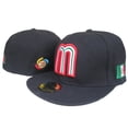 thumbnail image 5 of Gorra de tamaño cerrado de la selección nacional de México Gorra de hip hop bordada de México Gorra de béisbol con sello completo, 5 of 5