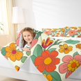 thumbnail image 4 of Homewish Cartoon Cherry Blossoms Full Size Comforter Sets for Kid, Rustic Flower Floral Bedding Comforter Set, Plant Botanical Reversible Bedding Sets, Lightweight Room Decor, 3 Pieces, 4 of 8