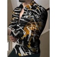 thumbnail image 1 of Camisas hawaianas de manga larga con estampado 3D de líneas doradas, camisa de moda para hombre, camisa de playa con cuello vuelto, blusa social, camisa 5XL, 1 of 6