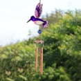 thumbnail image 4 of 3D Stereoscopic Hummingbird Resin Wind Chime Metal Pendant: Vividly Colorful Wind Chime Decoration With Exquisite And Lifelike Hummingbird Design, 4 of 4