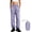 Purple, variant on APEXFWDT Women's Packable Rain Pants Lightweight Nylon Waterproof Hiking Fishing Pants Elastic Waist Casual Pant for Outdoor,L,Beige