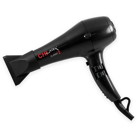 CHI Air Classic 2 Ceramic Hair Dryer in Onyx Black The tourmaline ceramic elements evenly distribute heat, helping to reduce static.