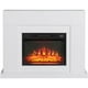 thumbnail image 1 of Chimenea Eléctrica Kit Marco Blanco y Calefactor Decorativo Pared 2000W Val Joly 114x32.5x87.5 cm 3 Niveles Control Remoto, 1 of 5
