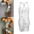 thumbnail image 4 of 1 Juego de vestido delicado con lentejues, accesorios de moda, jau de suave, joyería , cadena para el cuerpo, Baoblaze Cadena de lentejuelas para el cuerpo, 4 of 8