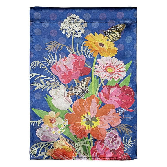 Bloom Boldly Lustre Garden Flag
