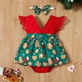 thumbnail image 3 of Newborn Baby Girls Christmas Tutu Romper Dress Party Jumpsuit Outfit Set Clothes 0-18M, 3 of 8