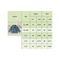 thumbnail image 5 of Big Sister Little Sister Matching Outfit Baby Girl Denim Jackets Long Sleeve Back Letter Embroidery Jean Coats, 5 of 9