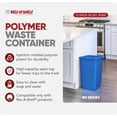 thumbnail image 2 of Rev-A-Shelf 35 qt. Replacement Waste Container for Rev-A-Shelf Pullouts, Blue, 2-pack, 2 of 10