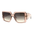 thumbnail image 3 of Womens Trendy Squared Rectangular Butterfly Sunglasses Pink Brown, 3 of 4