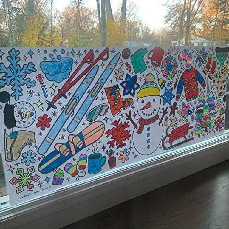 I Love Winter Giant Coloring Poster