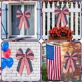 thumbnail image 6 of AYktou 4th of July Decorations Wreath Bow - 10" Red White and Blue Wreaths for Front Door,Stripe Star Bows Patriotic Wreath for 4th of July Tree Decorations,Independence Day,Memorial Day Decorations, 6 of 6